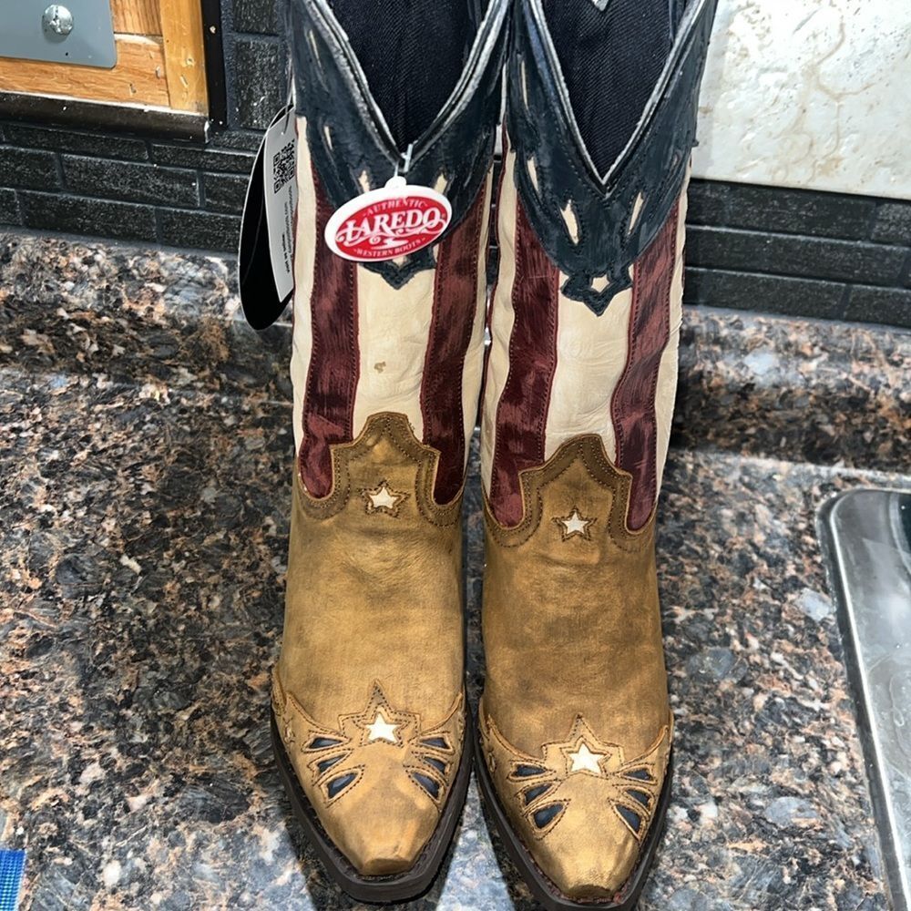 LAREDO WOMENS KEYES FASHION BOOTS STYLE 52165 size 8 - Picture 3 of 16